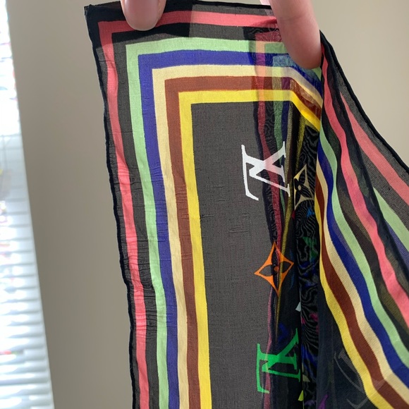 Louis Vuitton multicolor monogram bandana - Picture 9 of 16
